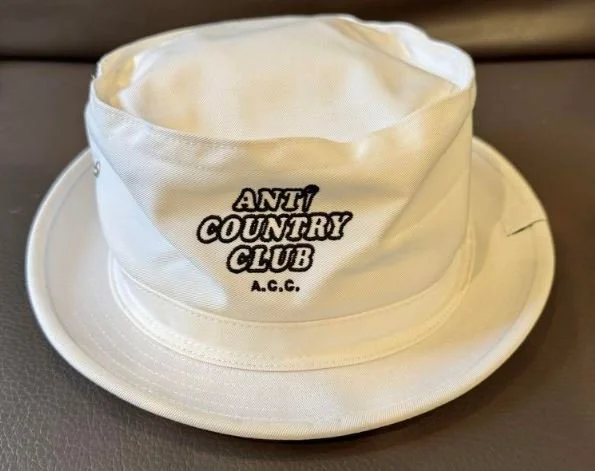 clubhaus × anti country club プリムハット　L/XL ANTI COUNTRY CLUB バケットハット L/XL ブラック 帽子